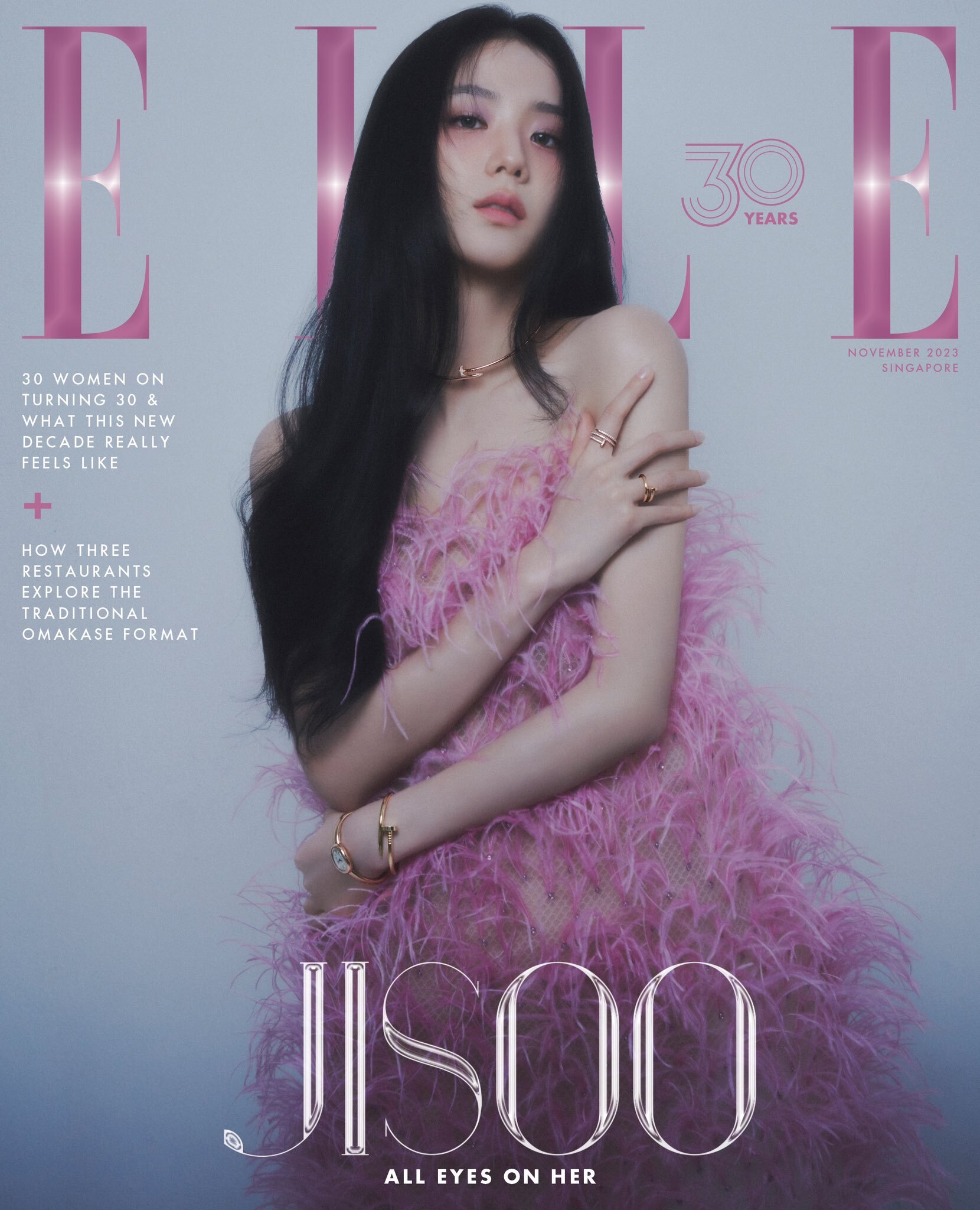 Kim Ji Soo ELLE Singapore November 2023